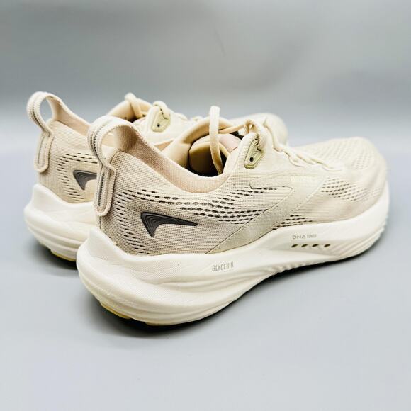 Brooks Shoes Womens 9 Beige Cream Glycerin 22 Running Cushioned Athletic Sneaker - Picture 9 of 13